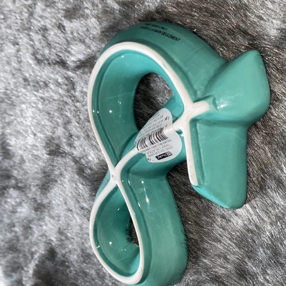 & Teal  ceramic display dish decor New - Picture 6 of 11